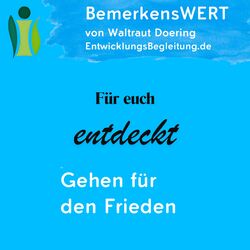 Gehen fuer den Frieden