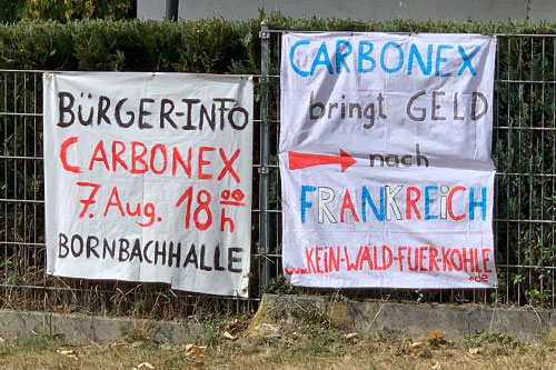 Plakat: Carbones brint Geld nach Frankreich