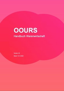 OOURS Handbuch Warenwirtschaft OOURS Handbuch Warenwirtschaft