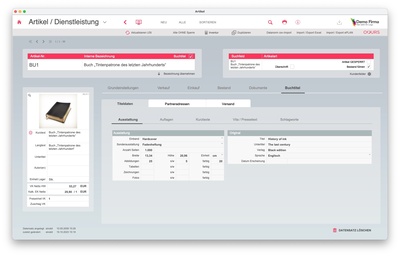 Titelverwaltung Details