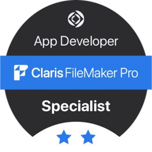 Badge Claris FileMaker Specialist Badge Claris FileMaker Specialist