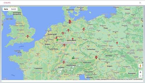 Adressen in Google Maps