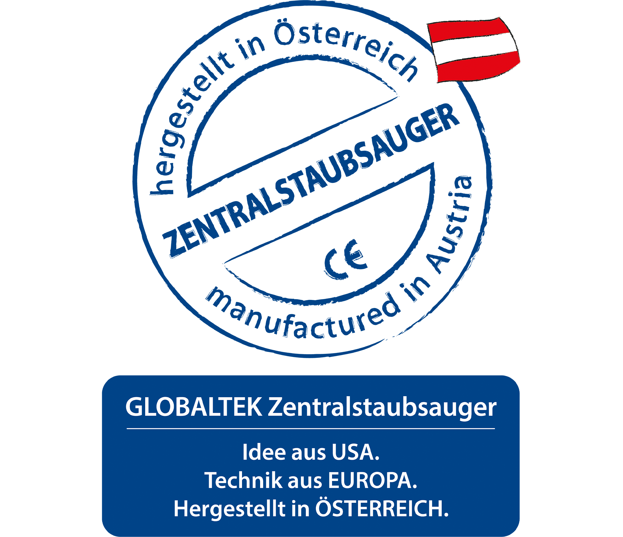 Idee aus USA - Technik aus EUROPA - hergestellt in Österreich! GLOBALTEK Zentralstaubsauger