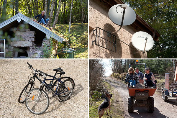 Services – internet, bike rent, workout 6_Arbeit_Service_4er_Block
